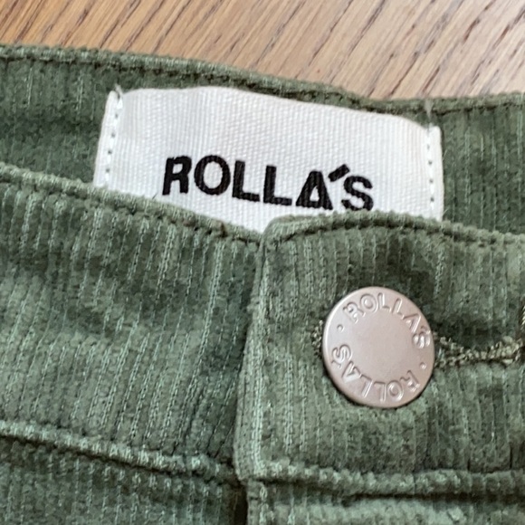 COPY - [rolla’s] free people sage green high waisted flare jeans - Picture 5 of 5